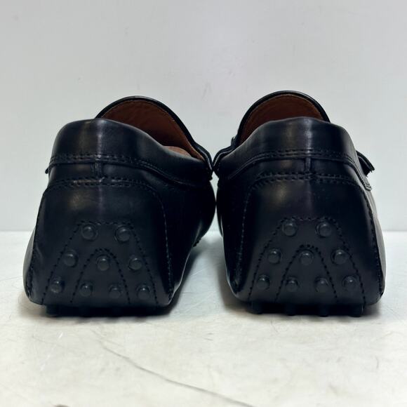 EUC Ralph Lauren Purple Label Driver Buckle Loafers Black Made in Italy 11 D main image 4